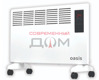 Конвектор Oasis DK-20 D / 2000 Вт, до 25 м2, дисплей,пульт,защита от перегрева/